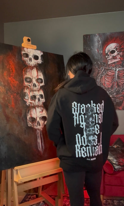Against The Odds | LUX BLACK HOODIE