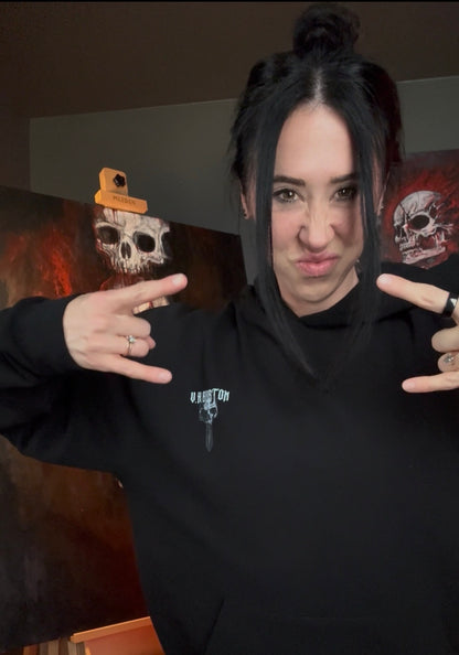 Against The Odds | LUX BLACK HOODIE