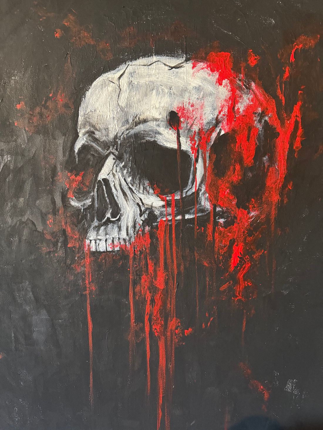 Revenge Arc – Original VH Burton Acrylic on Canvas, 36x24” (Unframed)