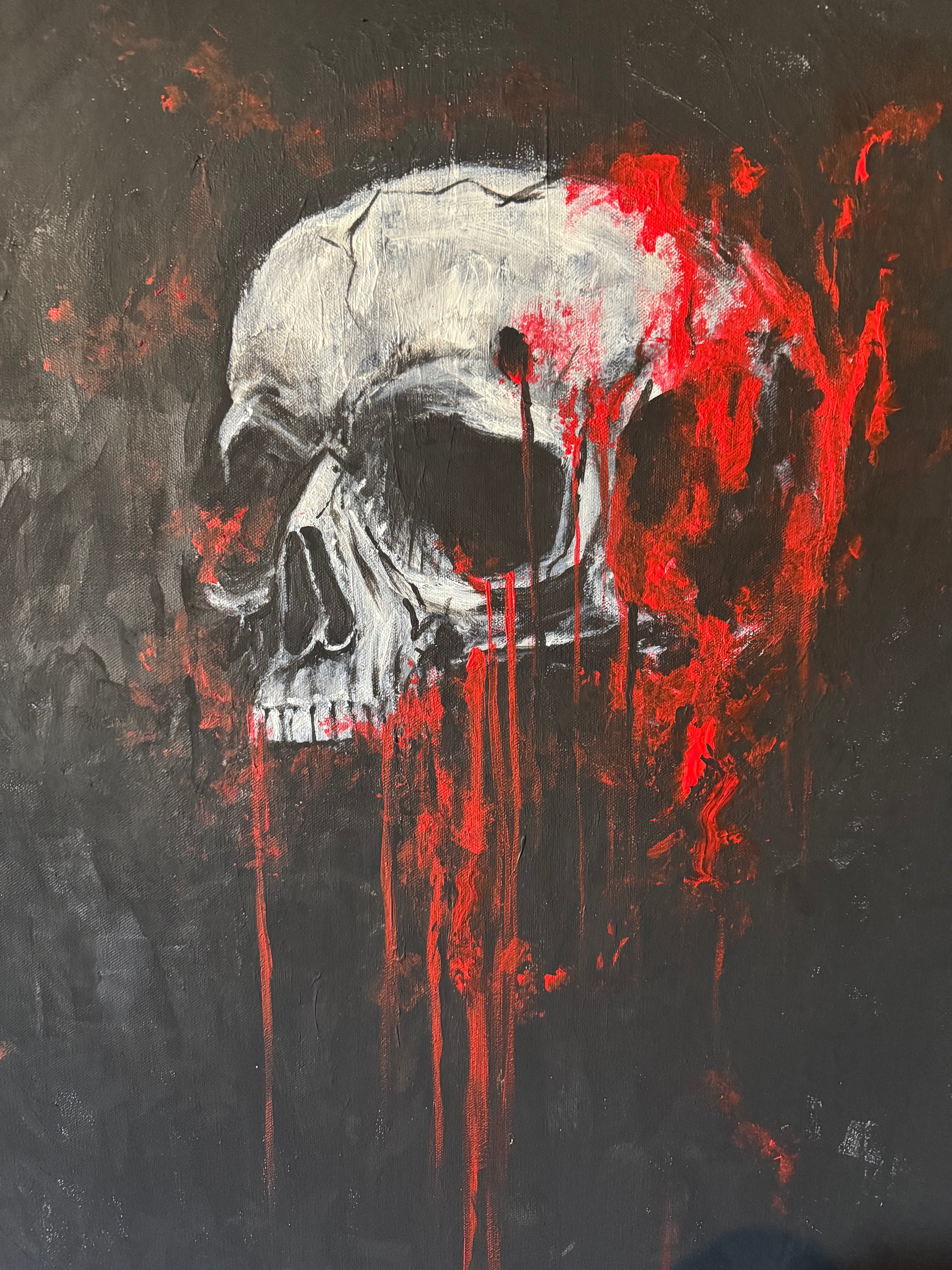 Revenge Arc – Original VH Burton Acrylic on Canvas, 36x24” (Unframed)