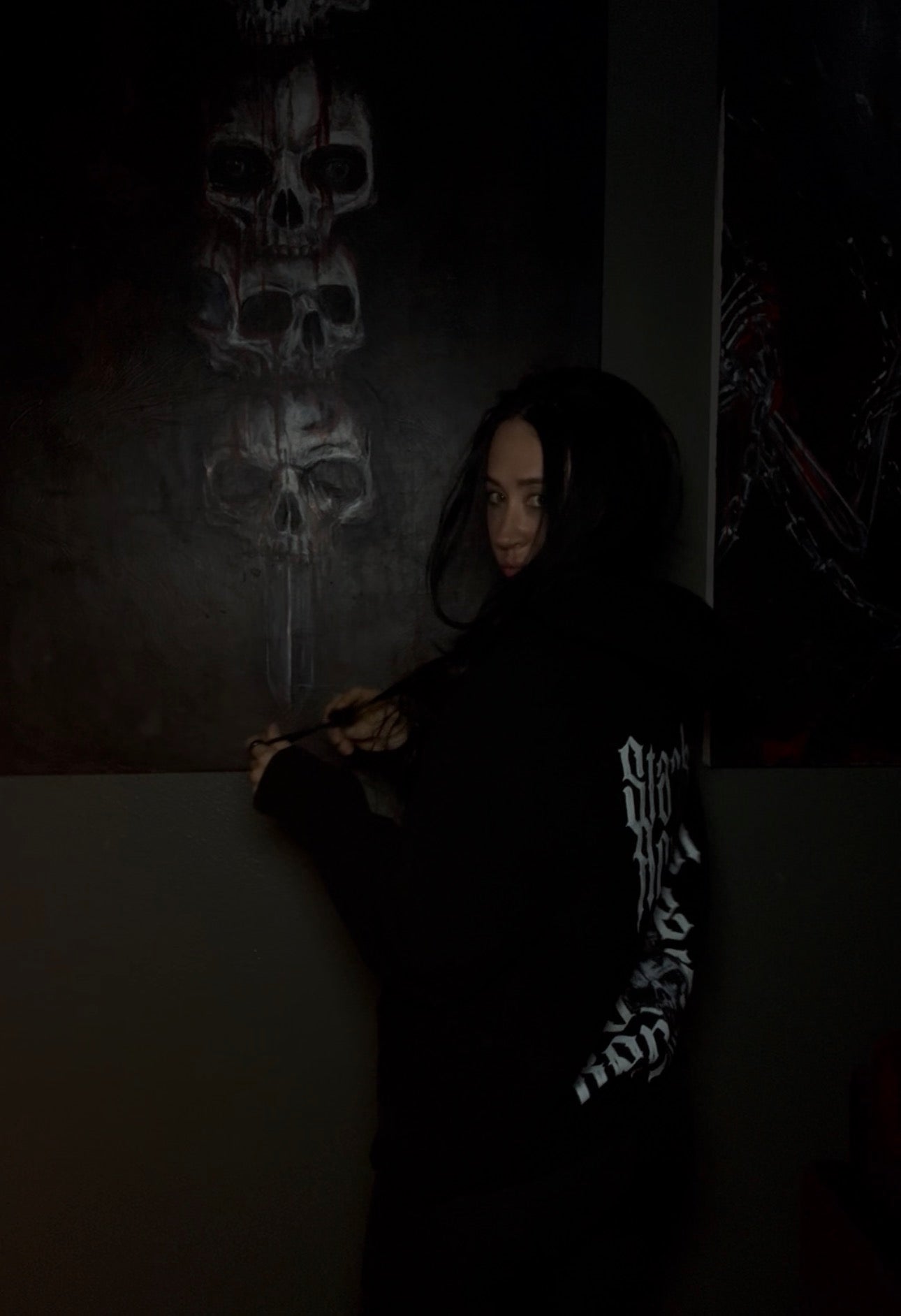 Against The Odds | LUX BLACK HOODIE