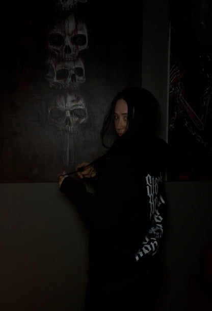 Against The Odds | LUX BLACK HOODIE