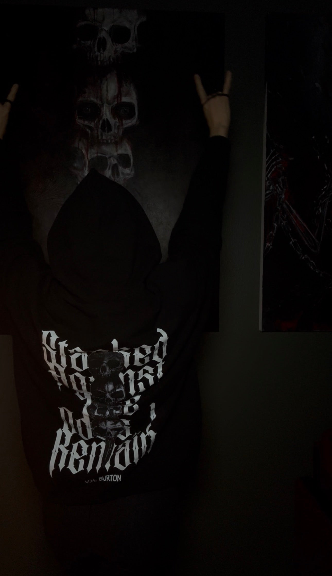 Against The Odds | LUX BLACK HOODIE