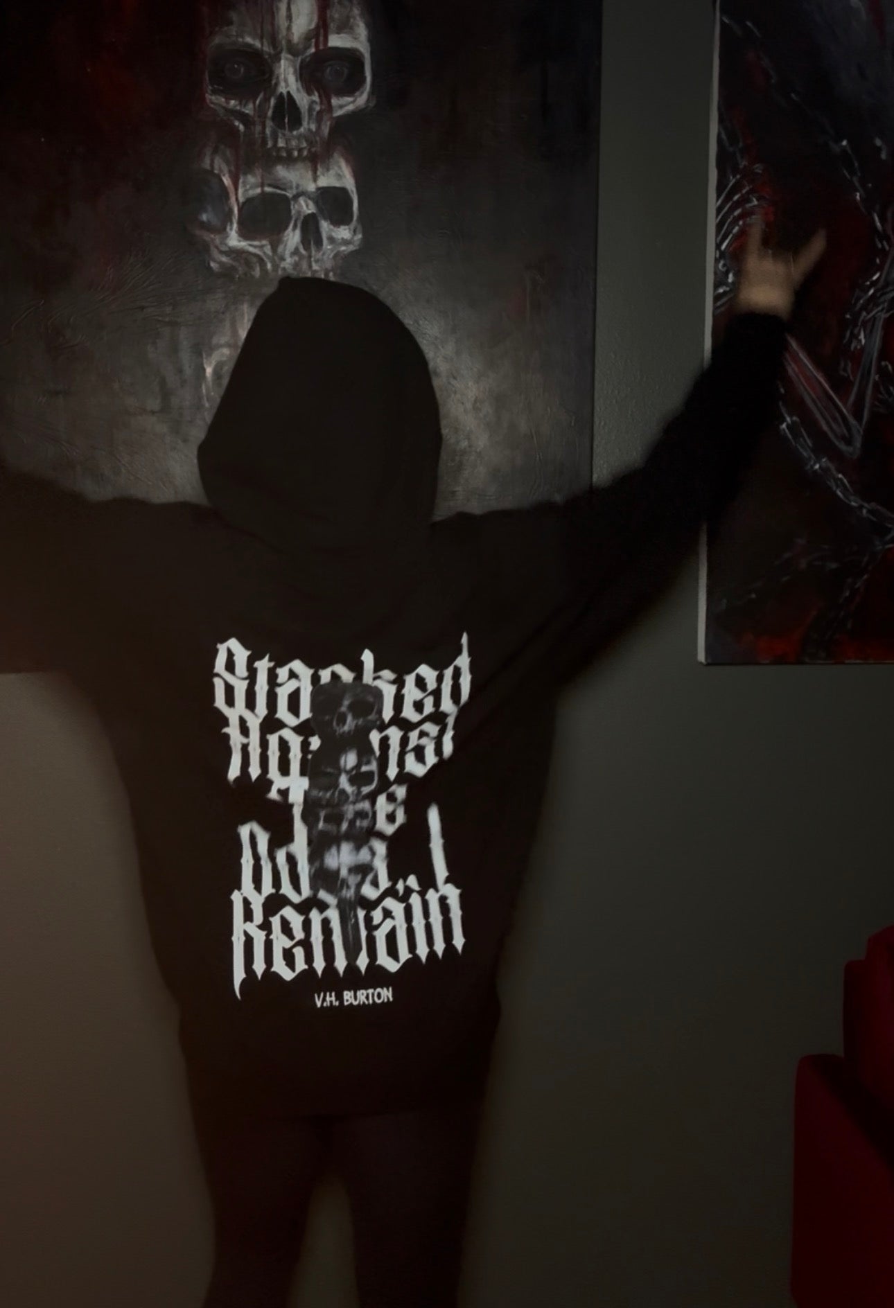 Against The Odds | LUX BLACK HOODIE
