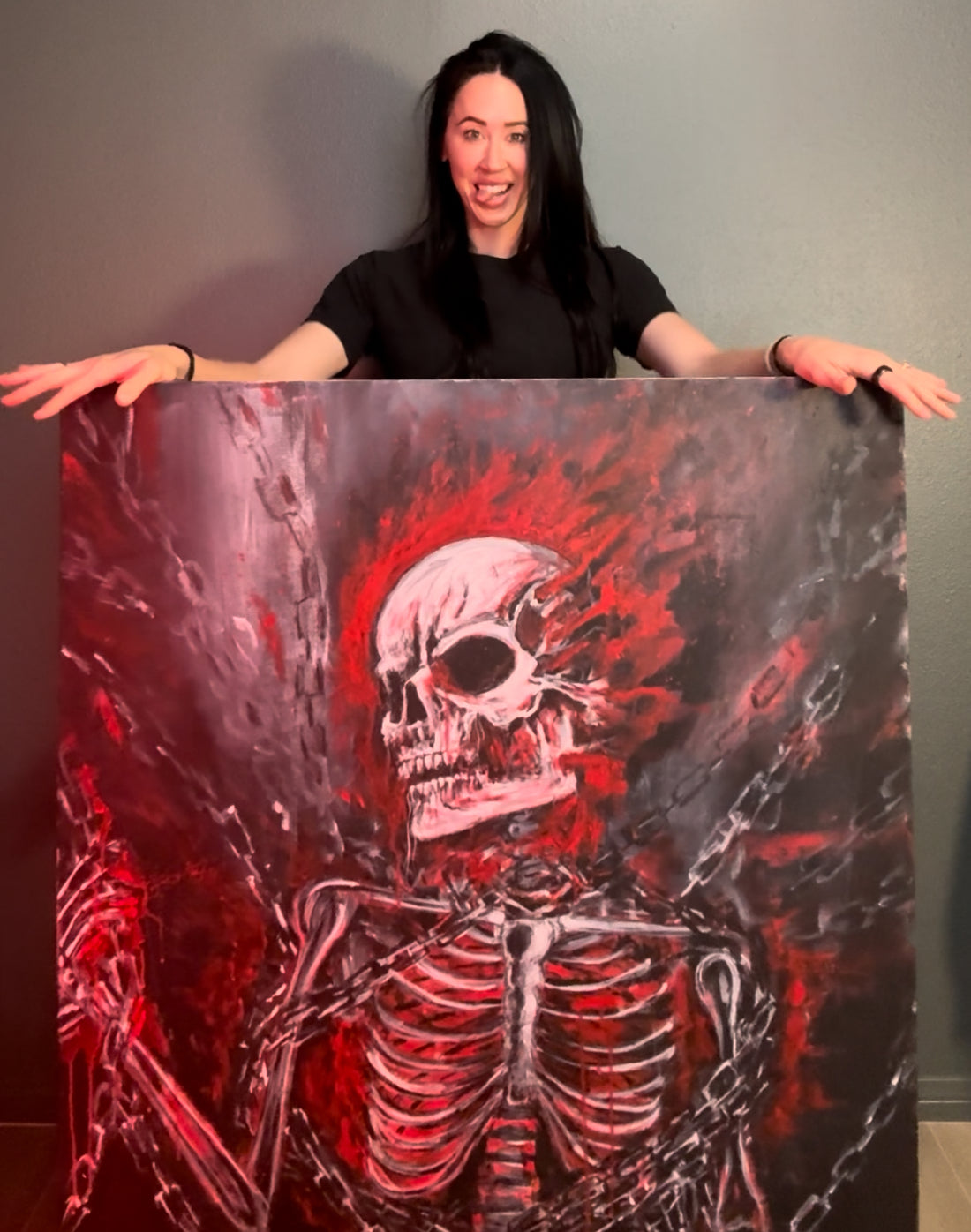 Wings Denied – 36×48” Original Acrylic Painting by VH Burton (Collector’s Piece)